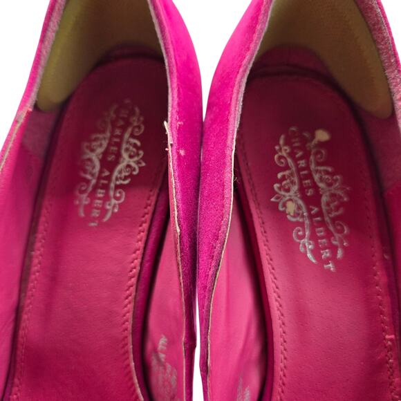Charles Albert Women's 8.5 Platform Pumps Pink Shoes 5.5  High Heel Stiletto - Picture 5 of 7